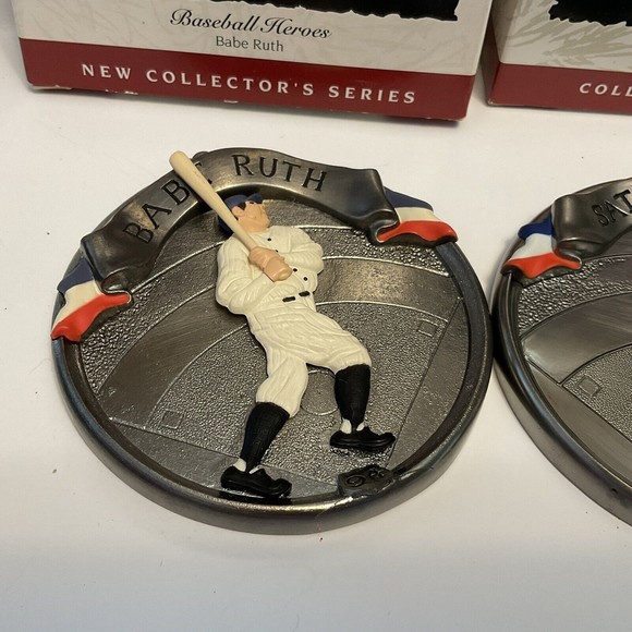Hallmark Keepsake Ornaments Baseball Heroes B. Ruth,Lou Gehrig, Satchel Paige - Picture 3 of 5